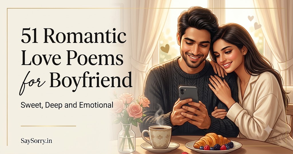 51 Romantic Love Poems for Boyfriend: Sweet, Deep and Emotional