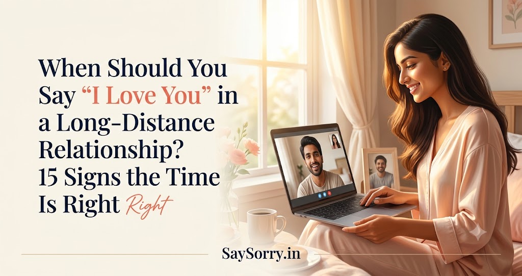 When Should You Say “I Love You” in a Long-Distance Relationship? 15 Signs the Time Is Right - Say Sorry