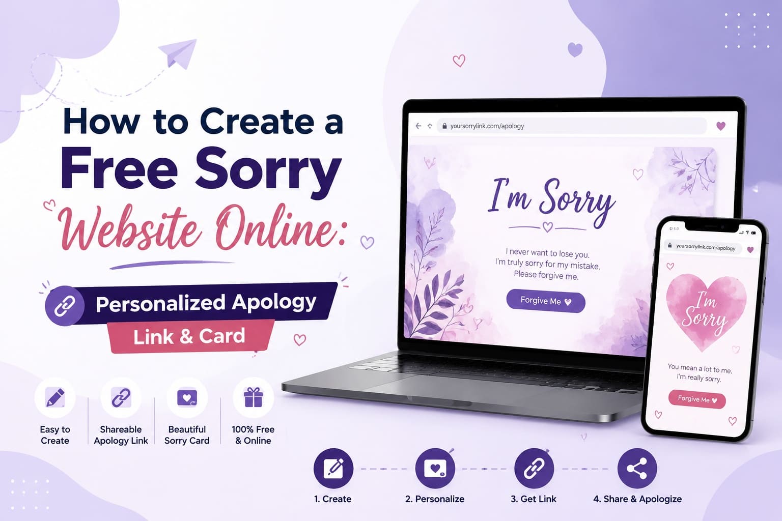 How to Create a Free Sorry Website Online: Personalized Apology Link & Card