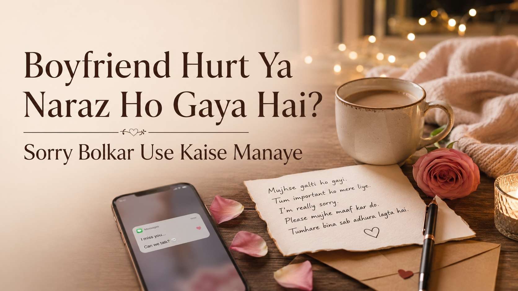 Boyfriend Hurt Ya Naraz Ho Gaya Hai? Sorry Bolkar Use Kaise Manaye