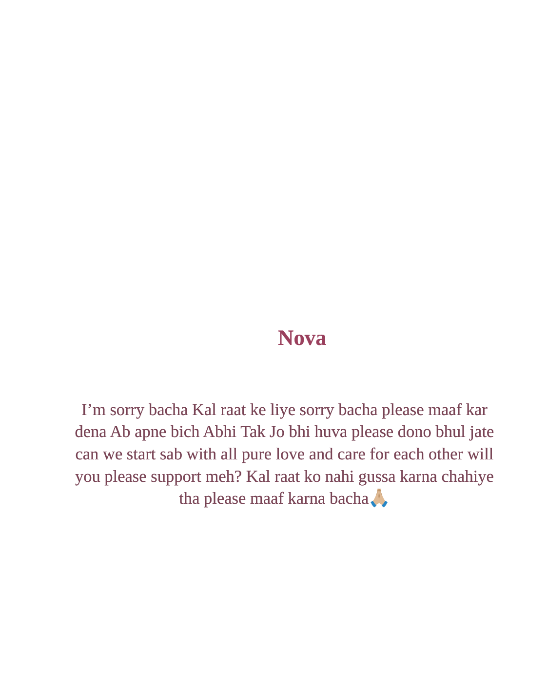 Free personalised Love Letter card for Nova featuring a soft pink design with teddy bears, roses and heart details and a heartfelt love message